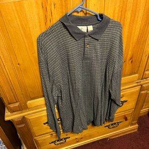 Mens Farrah long sleeved collared pullover shirt size 2XL , very nice shirt !